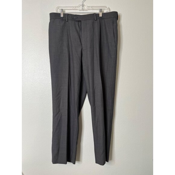 Stafford‎ Mens Gray Dress Pants 36x29 Polyester/Viscose Blend - Picture 1 of 5